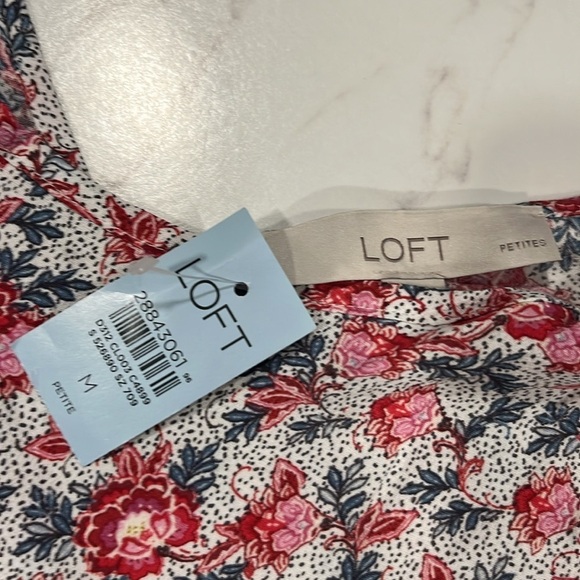Loft Petites Floral Blouse - Picture 2 of 3